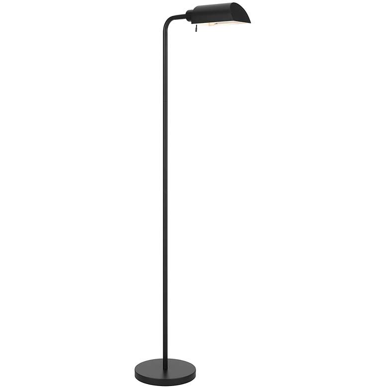 Image 2 Accorto Black Adjustable Head Metal Pharmacy Floor Lamp more views
