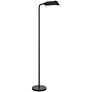 Accorto Black Adjustable Head Metal Pharmacy Floor Lamp