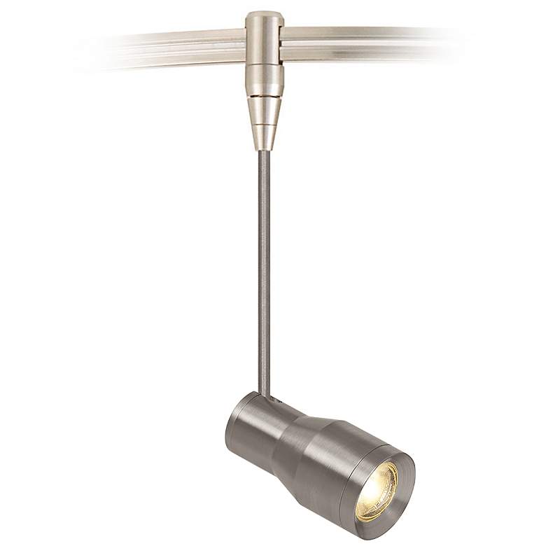 Image 1 Ace 2" Wide Satin Nickel LED Task Head Monorail Mini Pendant