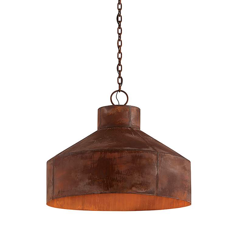 Image 2 Ace 27 3/4"W Textured Bronze and Brushed Brass Chandelier