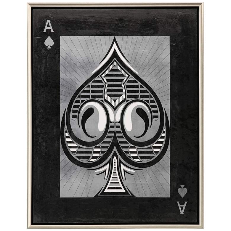 Image 1 Ace 42" High Rectangular Giclee Framed Canvas Wall Art