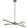 Ace 49 1/2" W Bronze and Brushed Brass Pendant Light