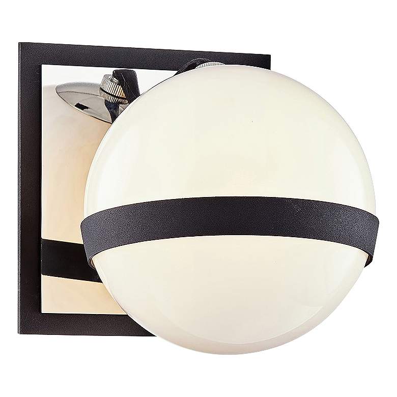 Image 1 Ace 5 1/2" High Carbide Black and Nickel Wall Sconce