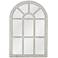 Acer White 24" x 36" Arch Wood Accent Wall Mirror