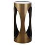 3_Achilles 24" High Brushed Brass Drink Table more views