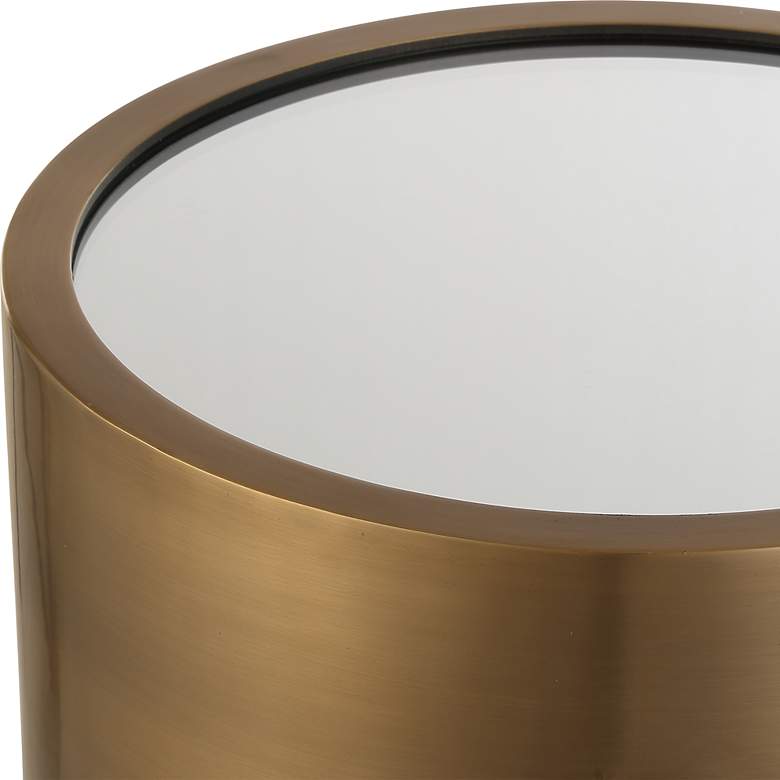 Image 4 Achilles 24" High Brushed Brass Drink Table more views