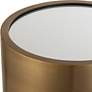 4_Achilles 24" High Brushed Brass Drink Table more views