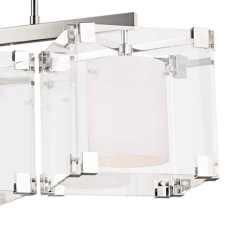 Image 2 Achilles 53 3/4" Wide Nickel Kitchen Island Light Pendant more views