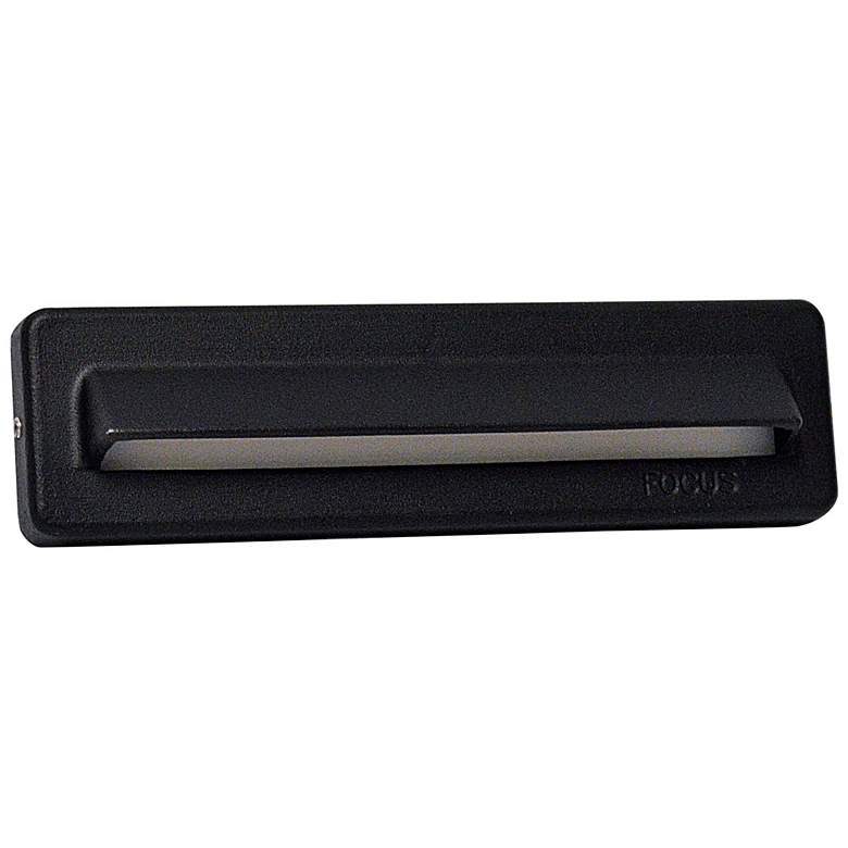 Image 1 Acid Black 7 1/4" Wide LED 1-Louver Step/Brick Light