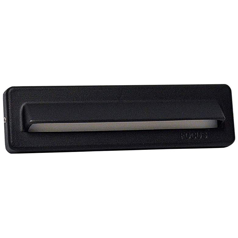 Image 1 Acid Black 7 1/4 inch Wide LED 1-Louver Step/Brick Light