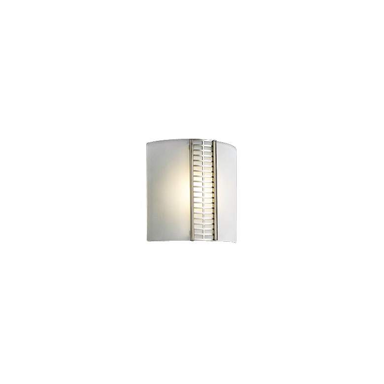 Image 1 Acid Frost Glass Deco 8 1/2 inch High ADA Wall Sconce