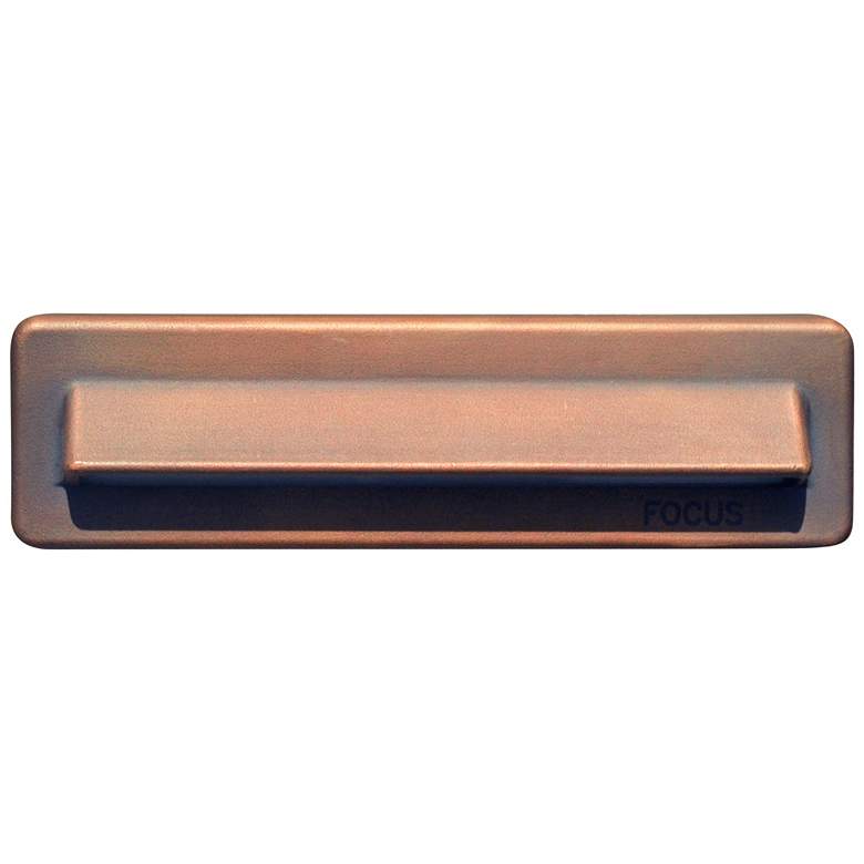 Image 1 Acid Rust 7 1/4" Wide LED 1-Louver Step/Brick Light