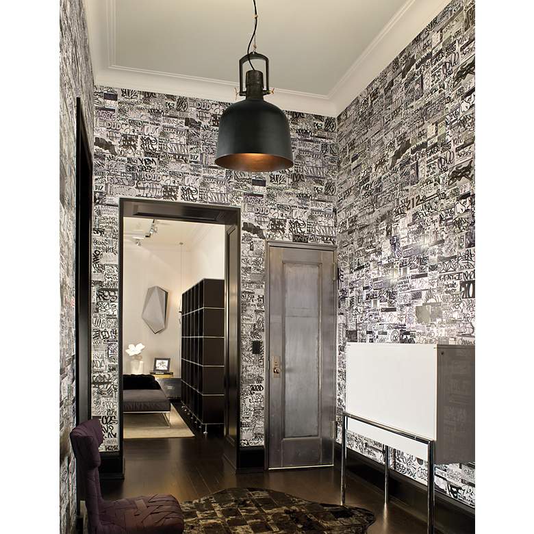 Image 4 Acme 32" Wide Aged Silver Pendant Light more views