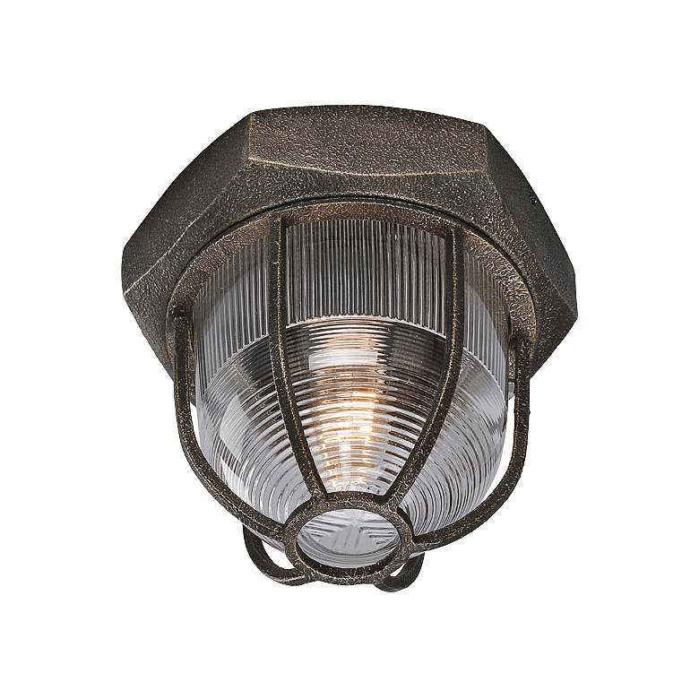 Image 1 Acme 8 1/2" Wide Aged Silver Ceiling Light