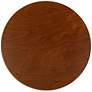 3_Acme Furniture Aberta 18" Wide Walnut Finish 1-Shelf Round Side Table more views