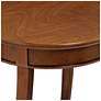 4_Acme Furniture Aberta 18" Wide Walnut Finish 1-Shelf Round Side Table more views
