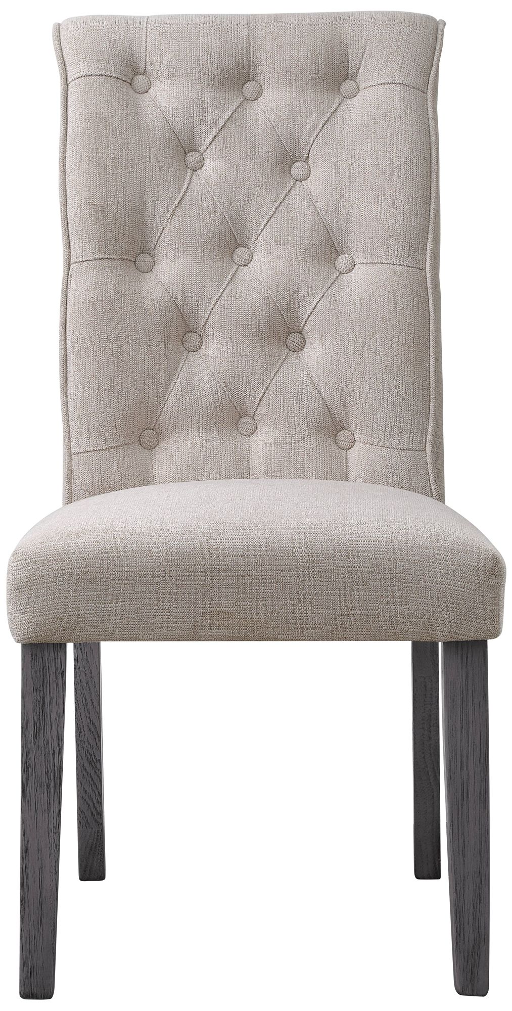 Image 2 Acme Furniture Yabeina Linen Button Tufted Side Chairs (Set of 2) more views