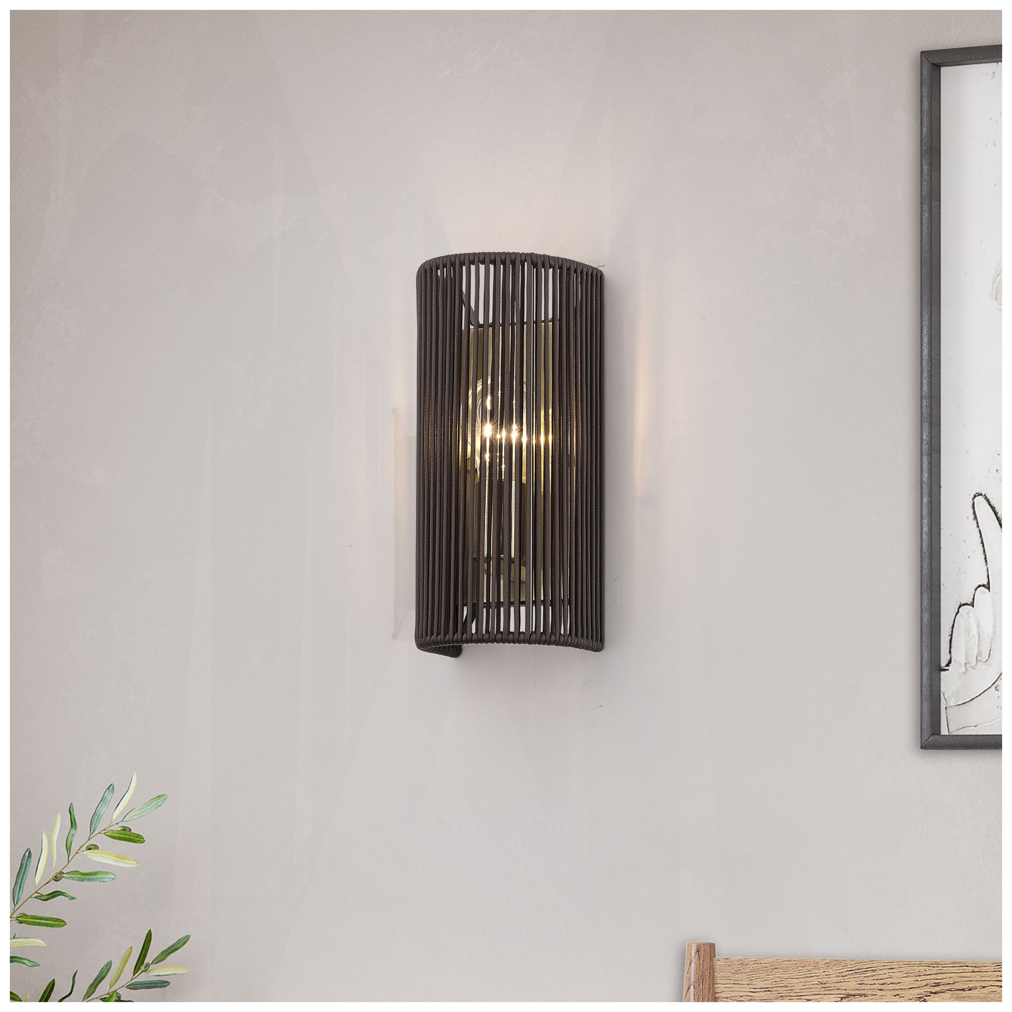 Acordia 1 Light Antique Brass ADA Sconce