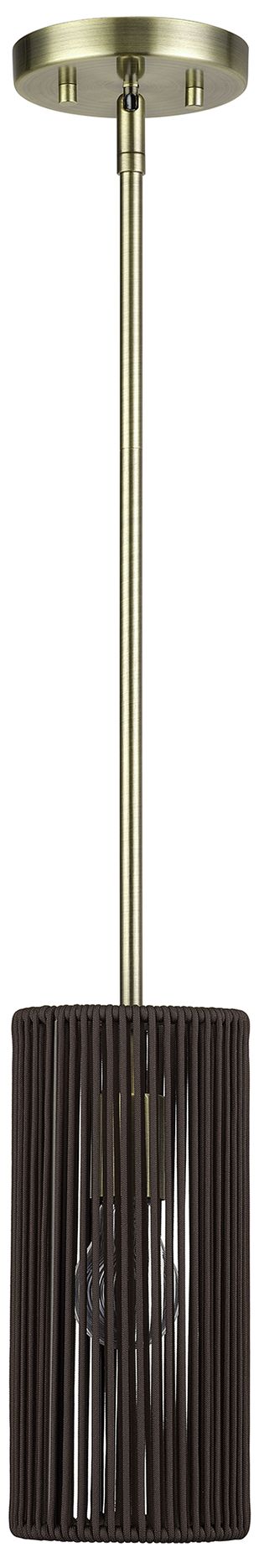 Image 3 Acordia 1 Light Antique Brass Mini Pendant more views