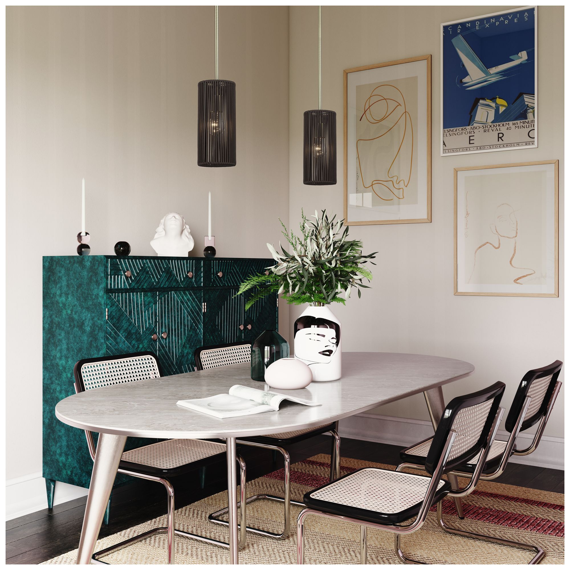 Acordia 1 Light Antique Brass Mini Pendant