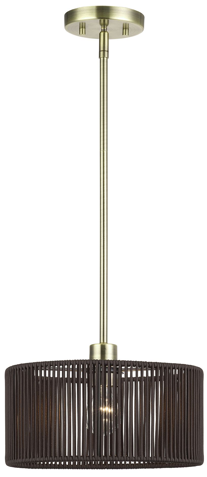 Acordia 1 Light Antique Brass Pendant