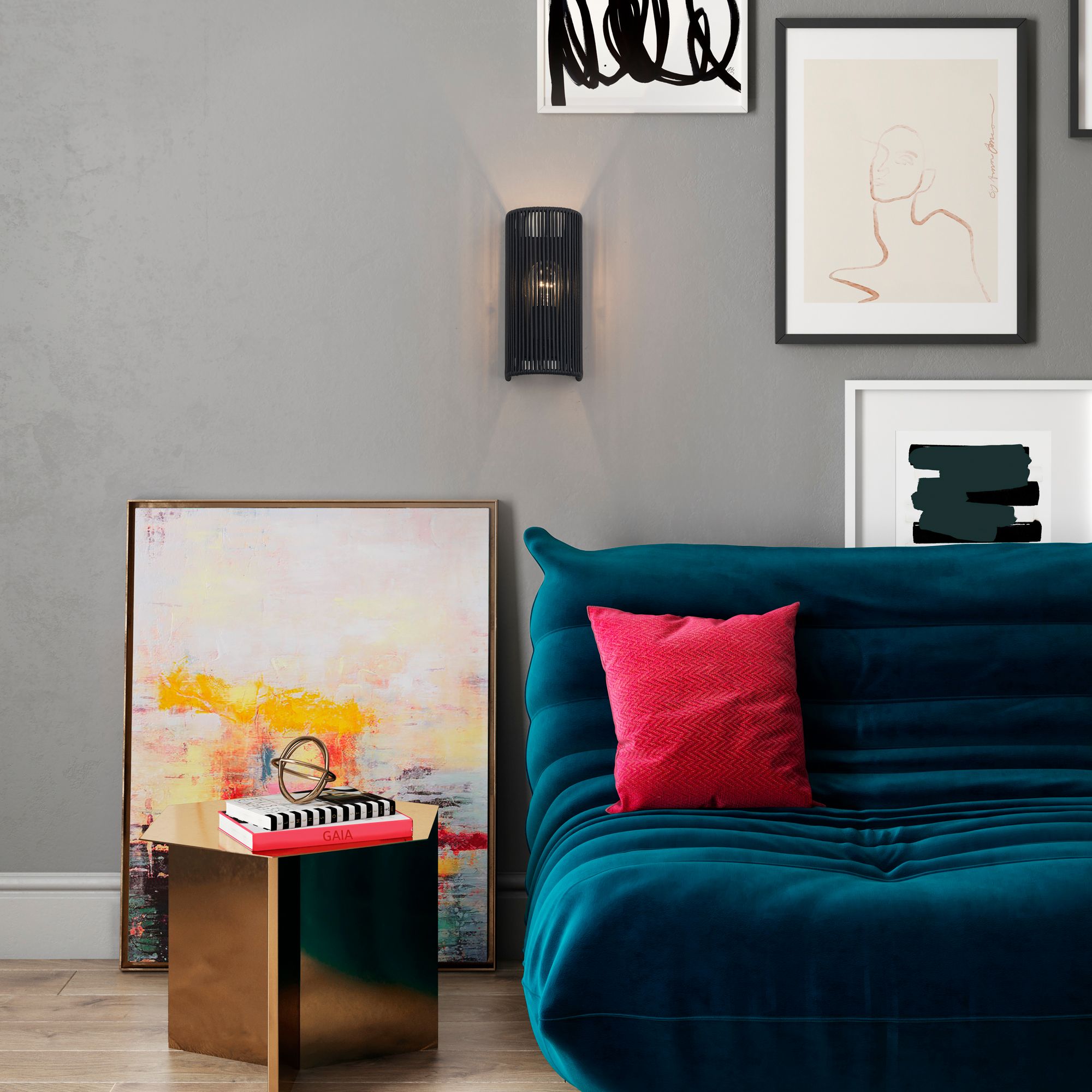 Acordia 1 Light Black ADA Sconce