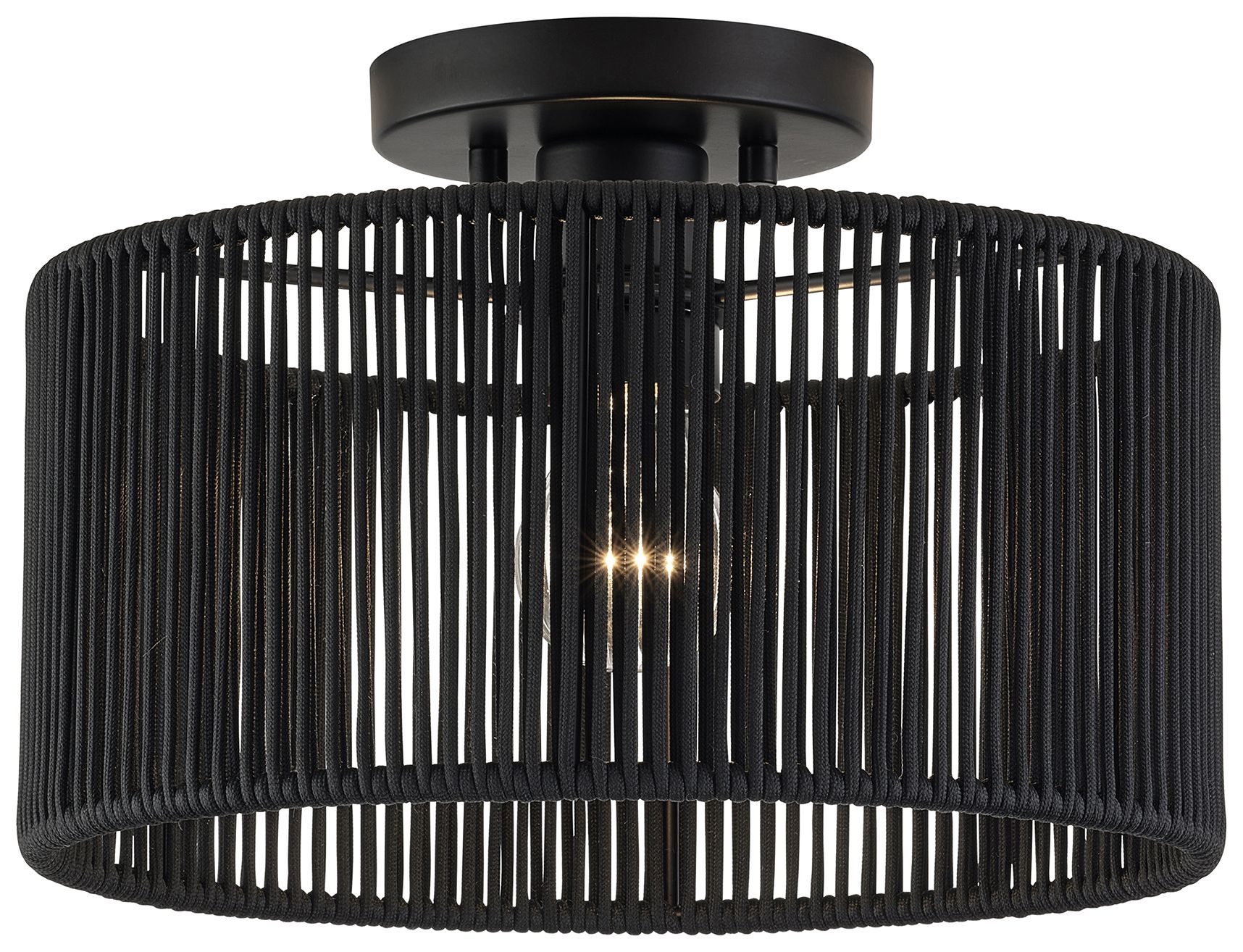 Acordia 1 Light Black Medium Semi-Flush