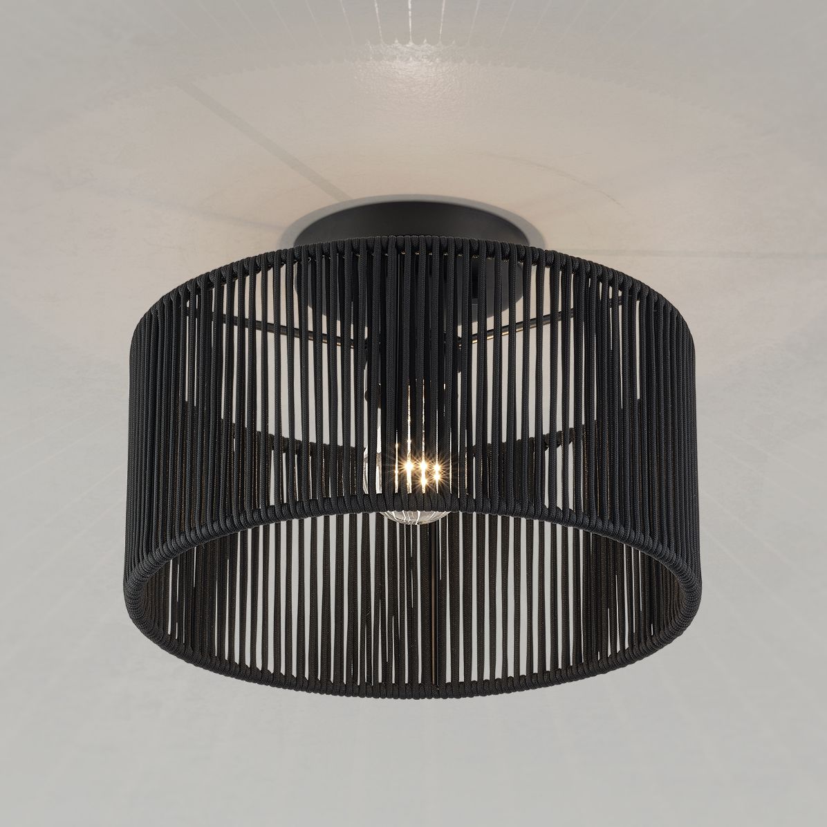 Acordia 1 Light Black Medium Semi-Flush