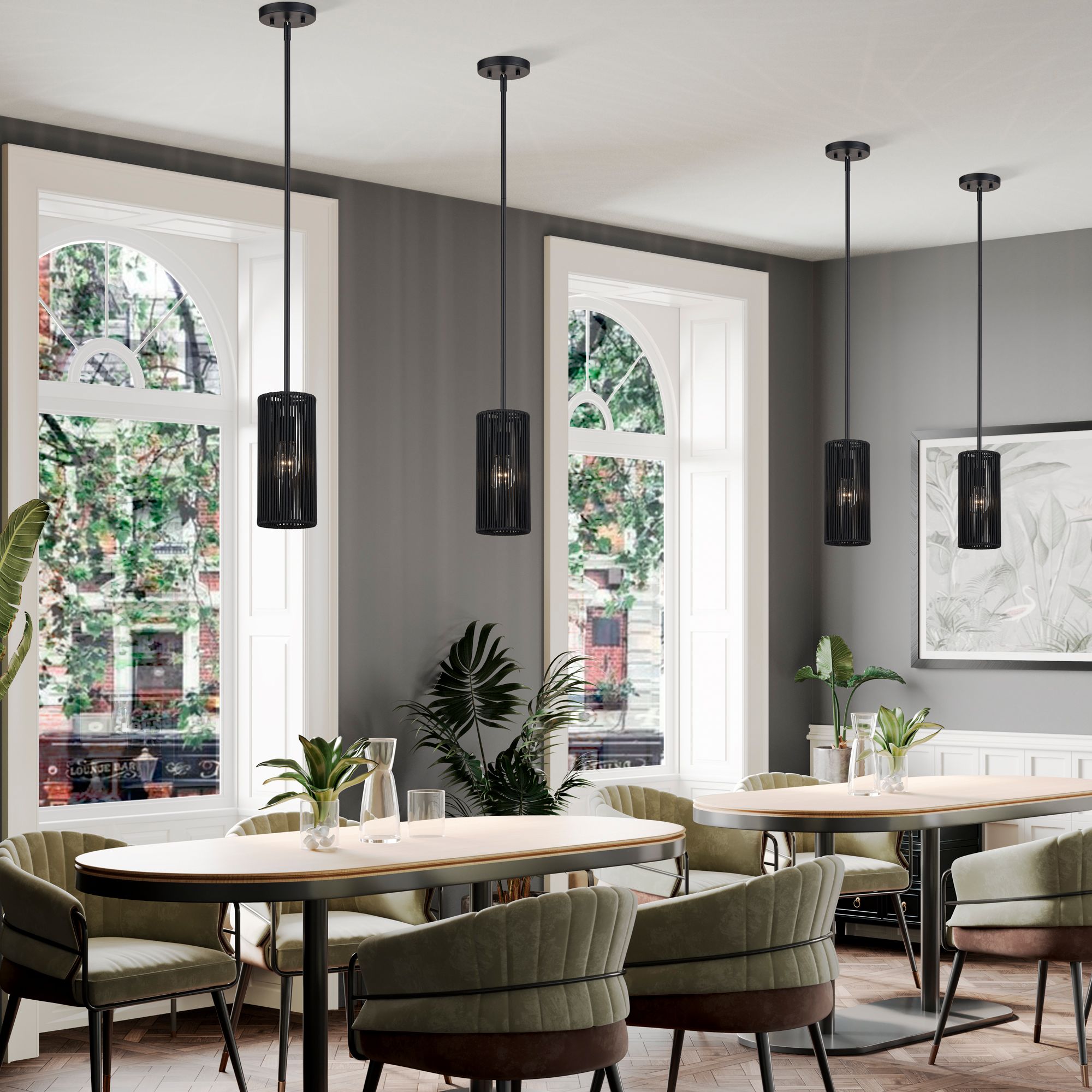 Acordia 1 Light Black Mini Pendant