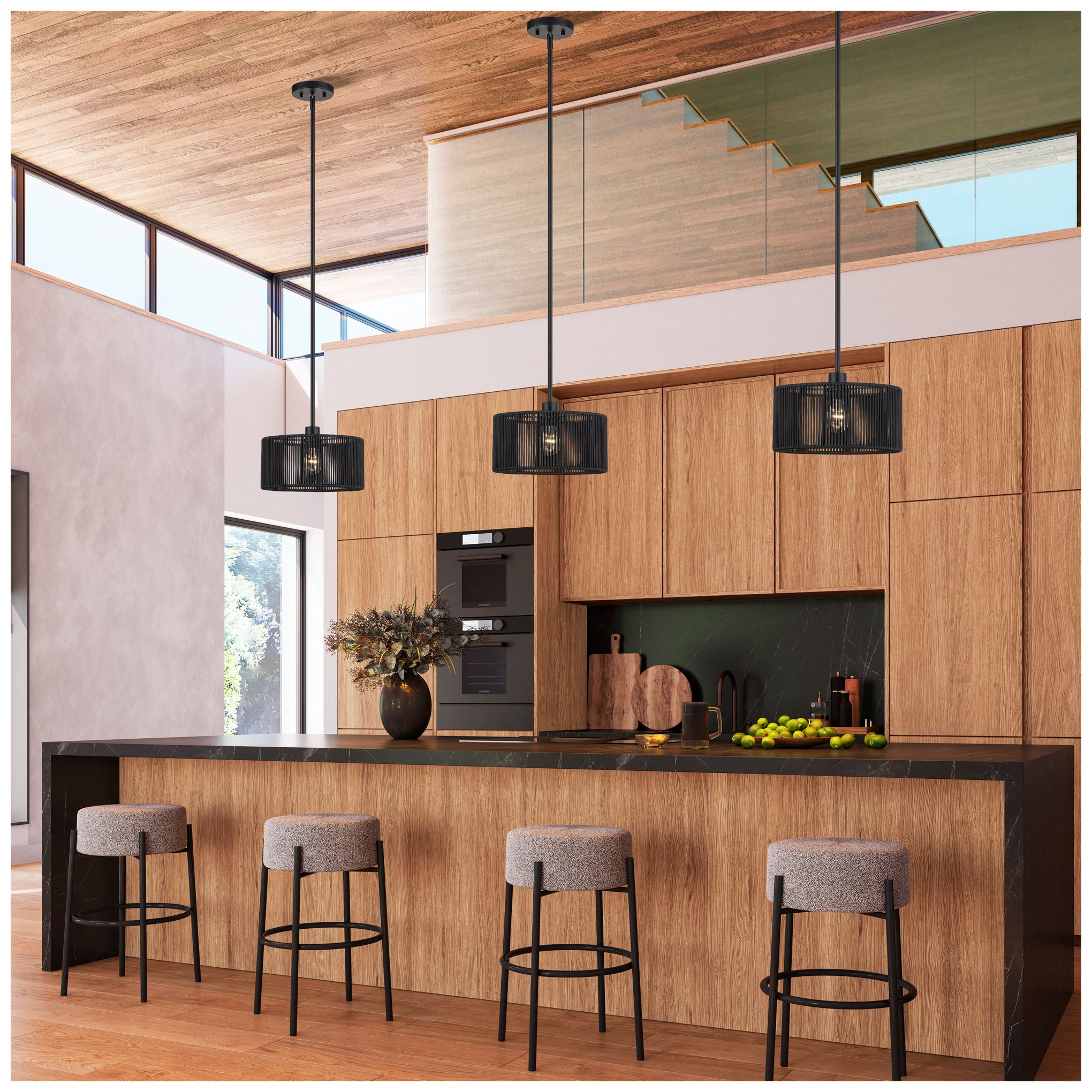 Acordia 1 Light Black Pendant