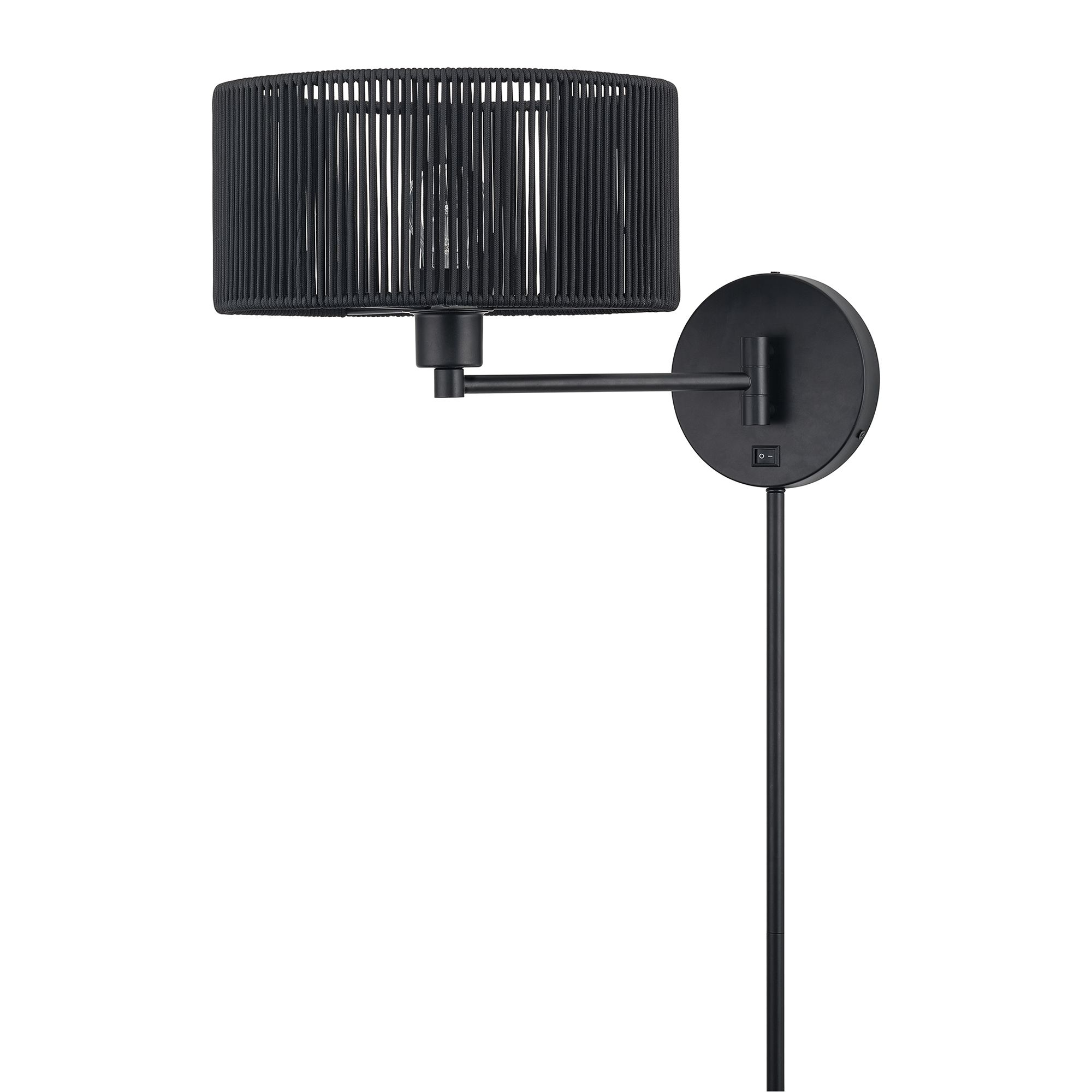 Image 3 Acordia 1 Light Black Swing Arm Wall Lamp more views