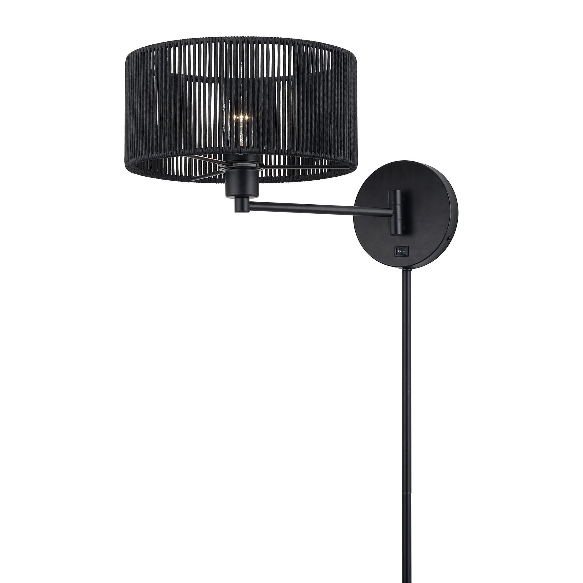 Image 4 Acordia 1 Light Black Swing Arm Wall Lamp more views
