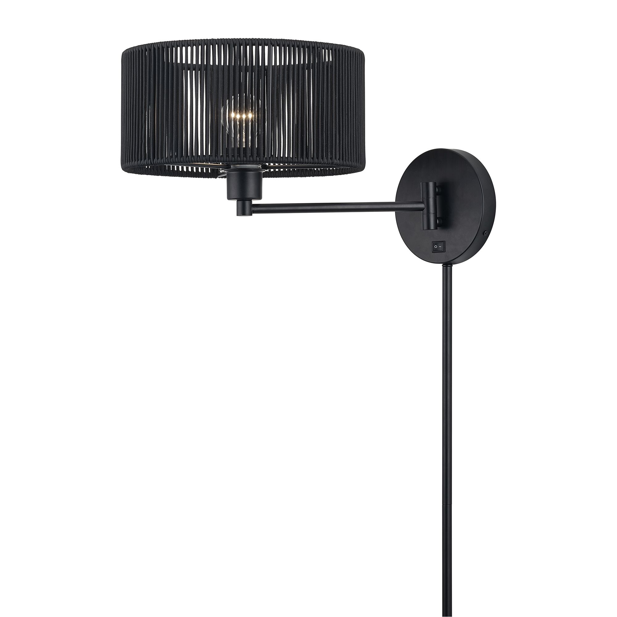 Image 5 Acordia 1 Light Black Swing Arm Wall Lamp more views