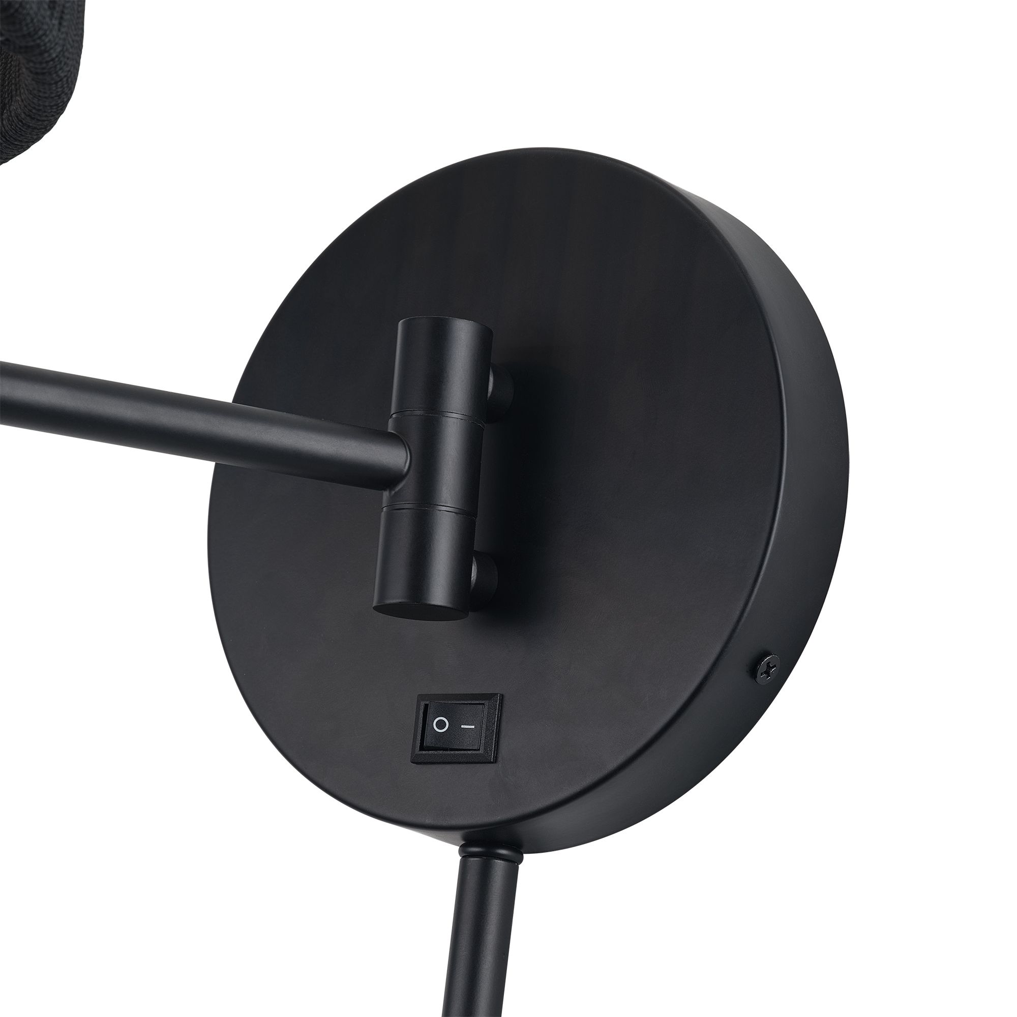 Image 7 Acordia 1 Light Black Swing Arm Wall Lamp more views