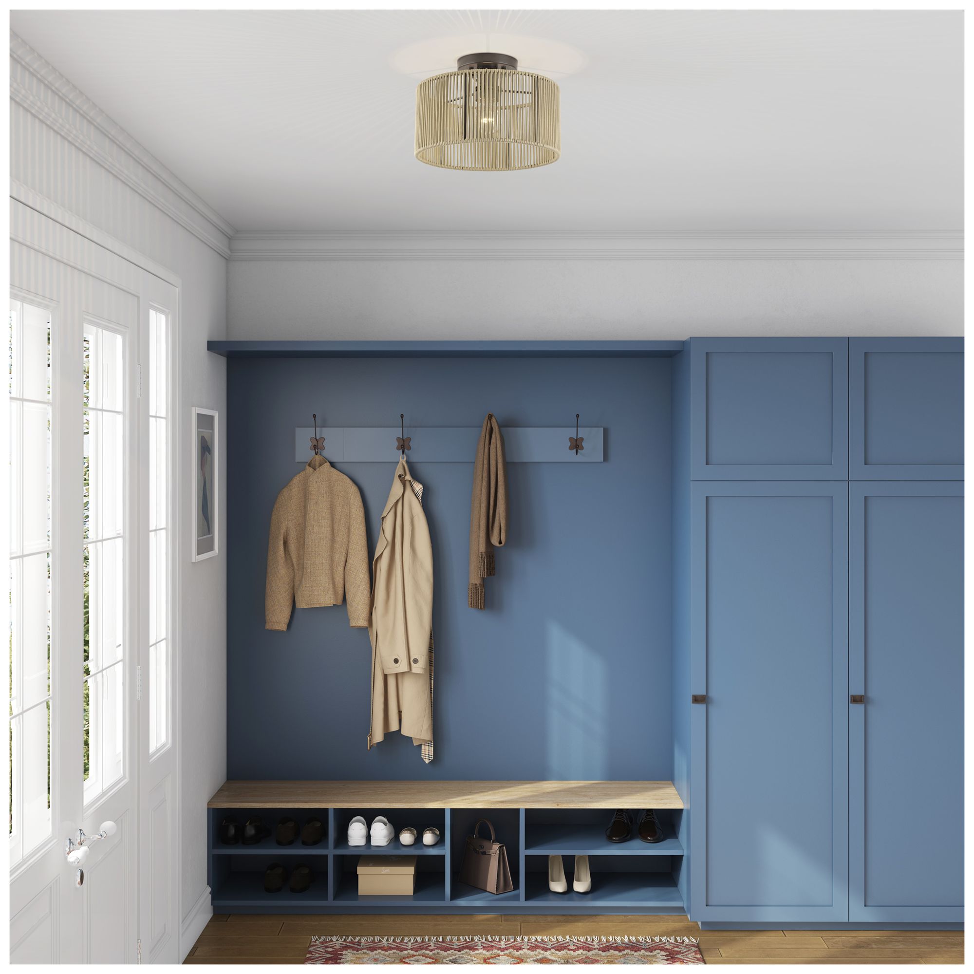 Acordia 1 Light English Bronze Medium Semi-Flush