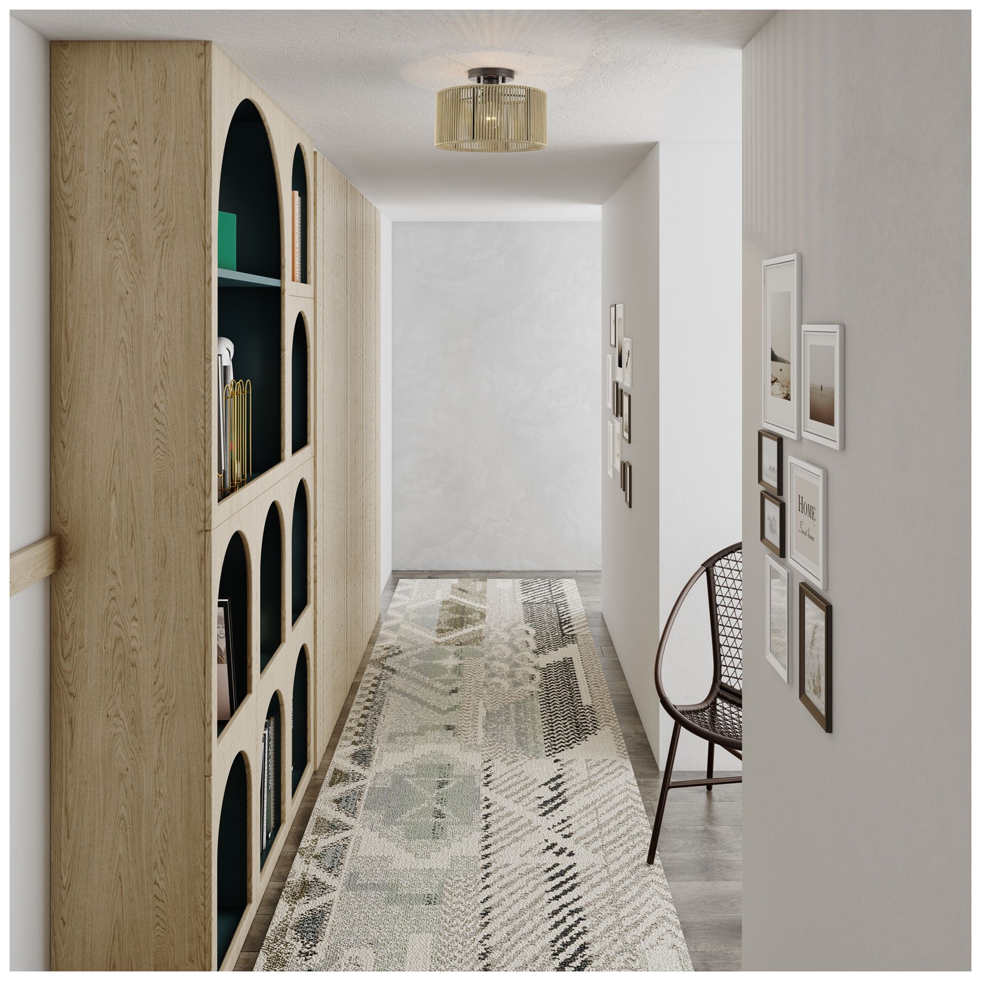 Acordia 1 Light English Bronze Medium Semi-Flush