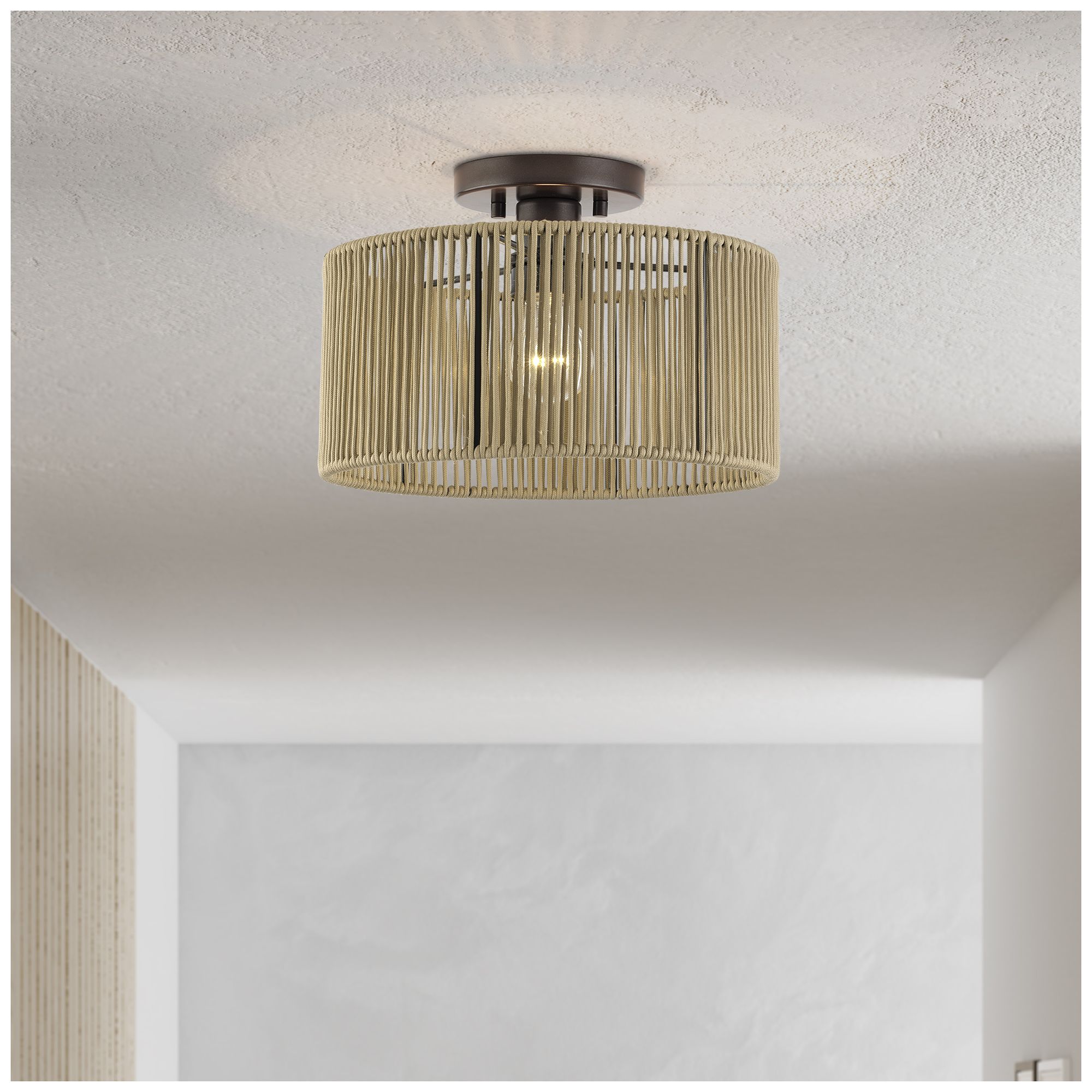 Acordia 1 Light English Bronze Medium Semi-Flush