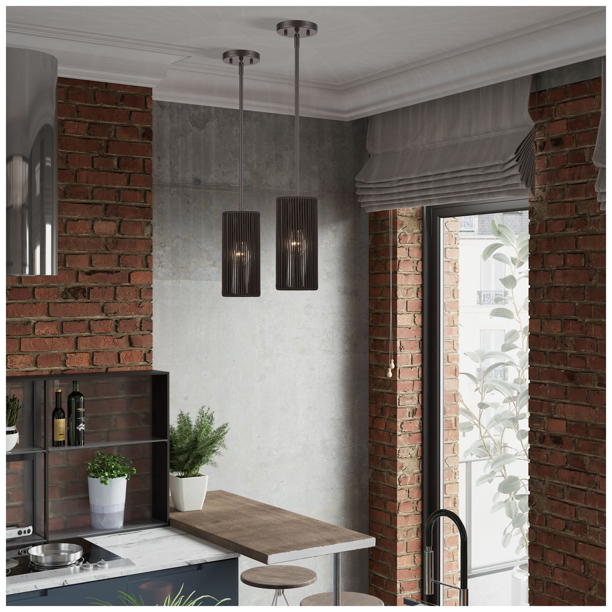 Acordia 1 Light English Bronze Mini Pendant