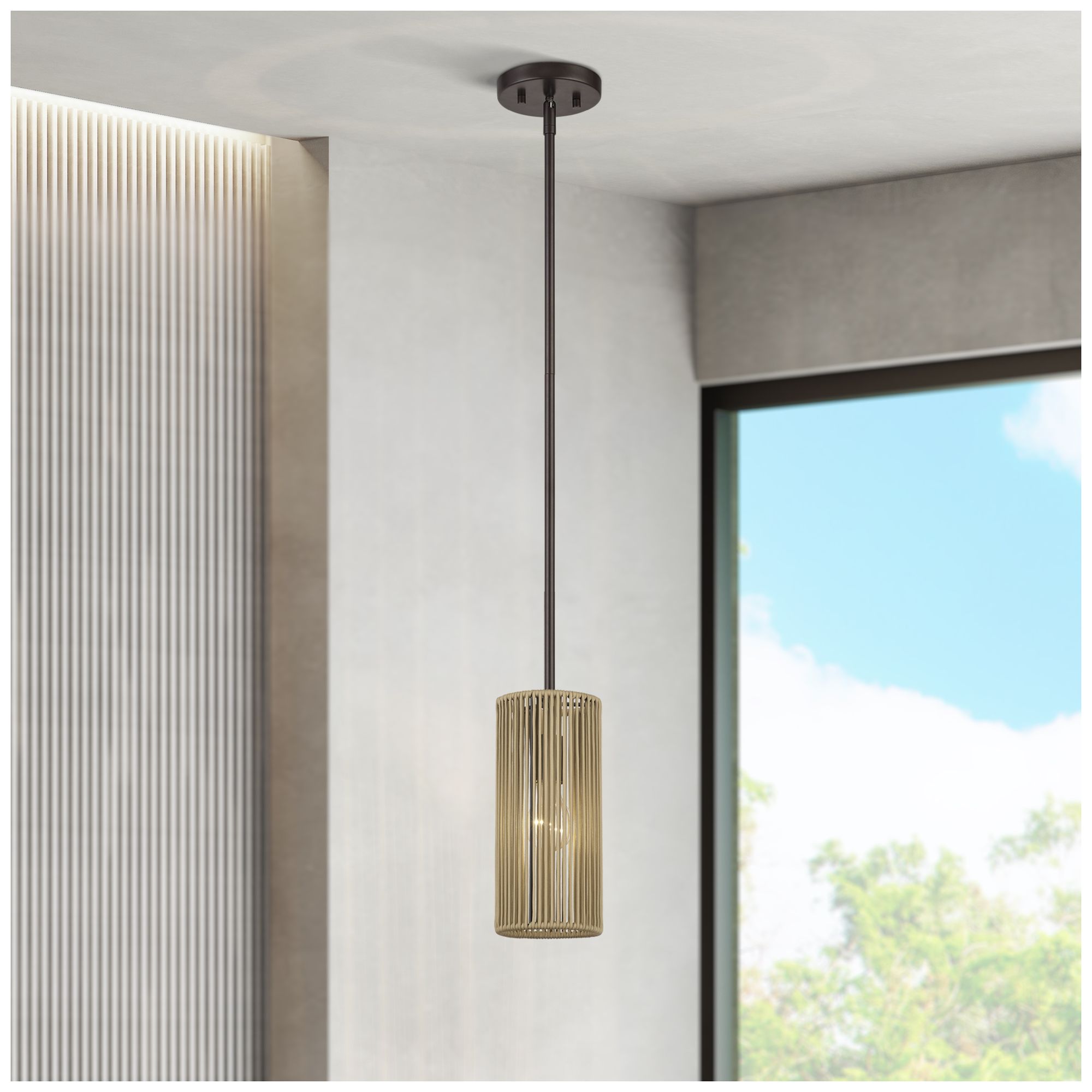 Acordia 1 Light English Bronze Mini Pendant