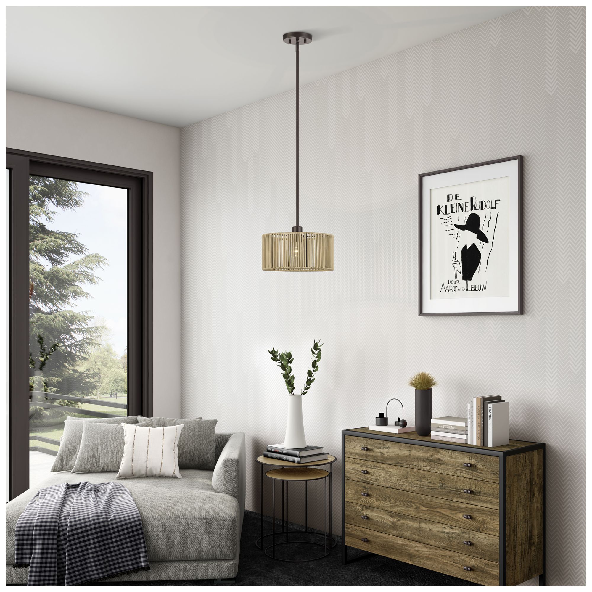 Acordia 1 Light English Bronze Pendant
