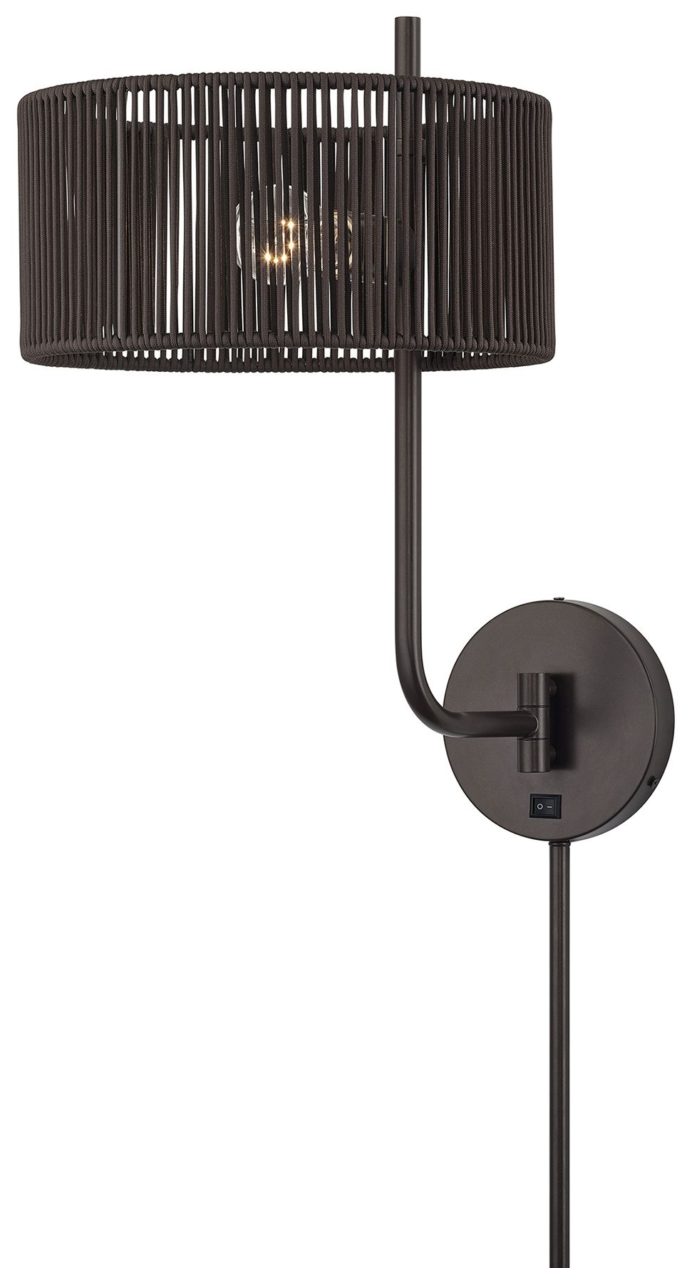 Acordia 1 Light English Bronze Swing Arm Wall Lamp