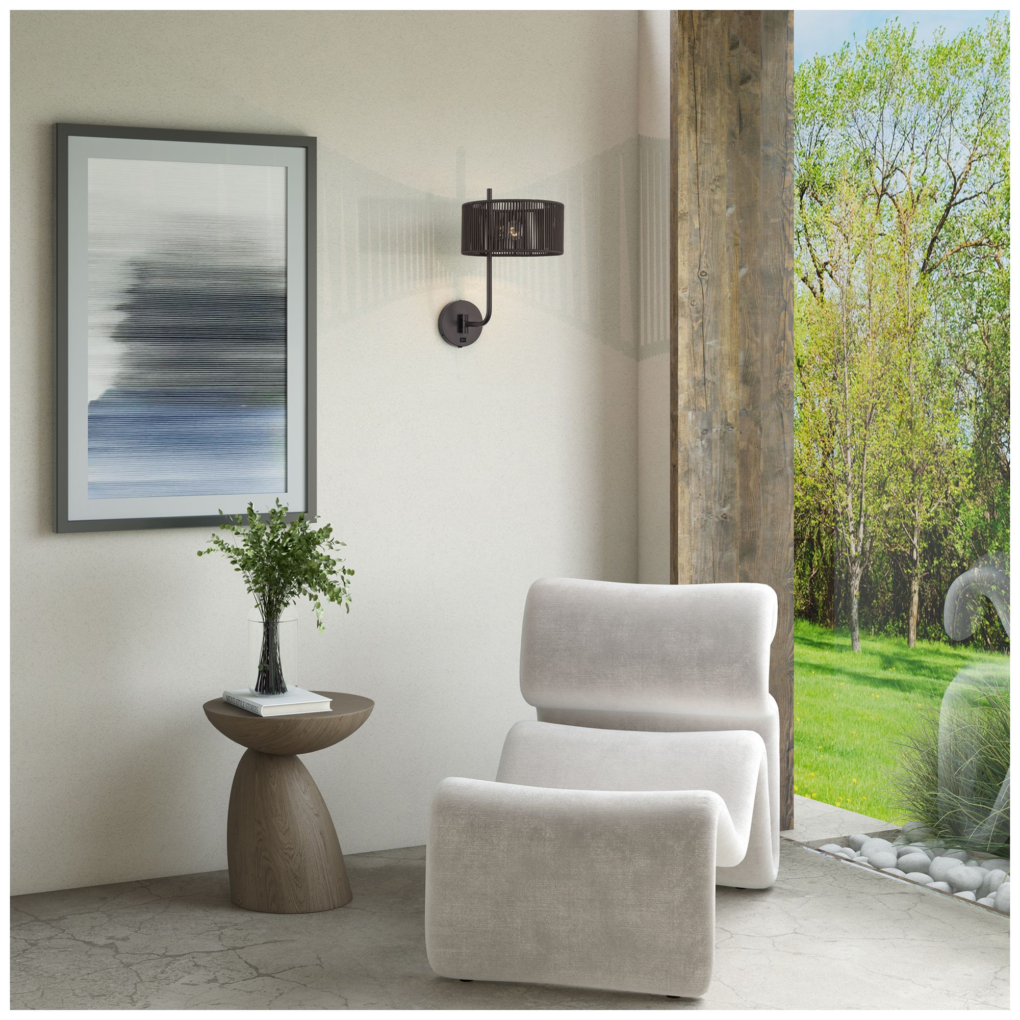 Acordia 1 Light English Bronze Swing Arm Wall Lamp