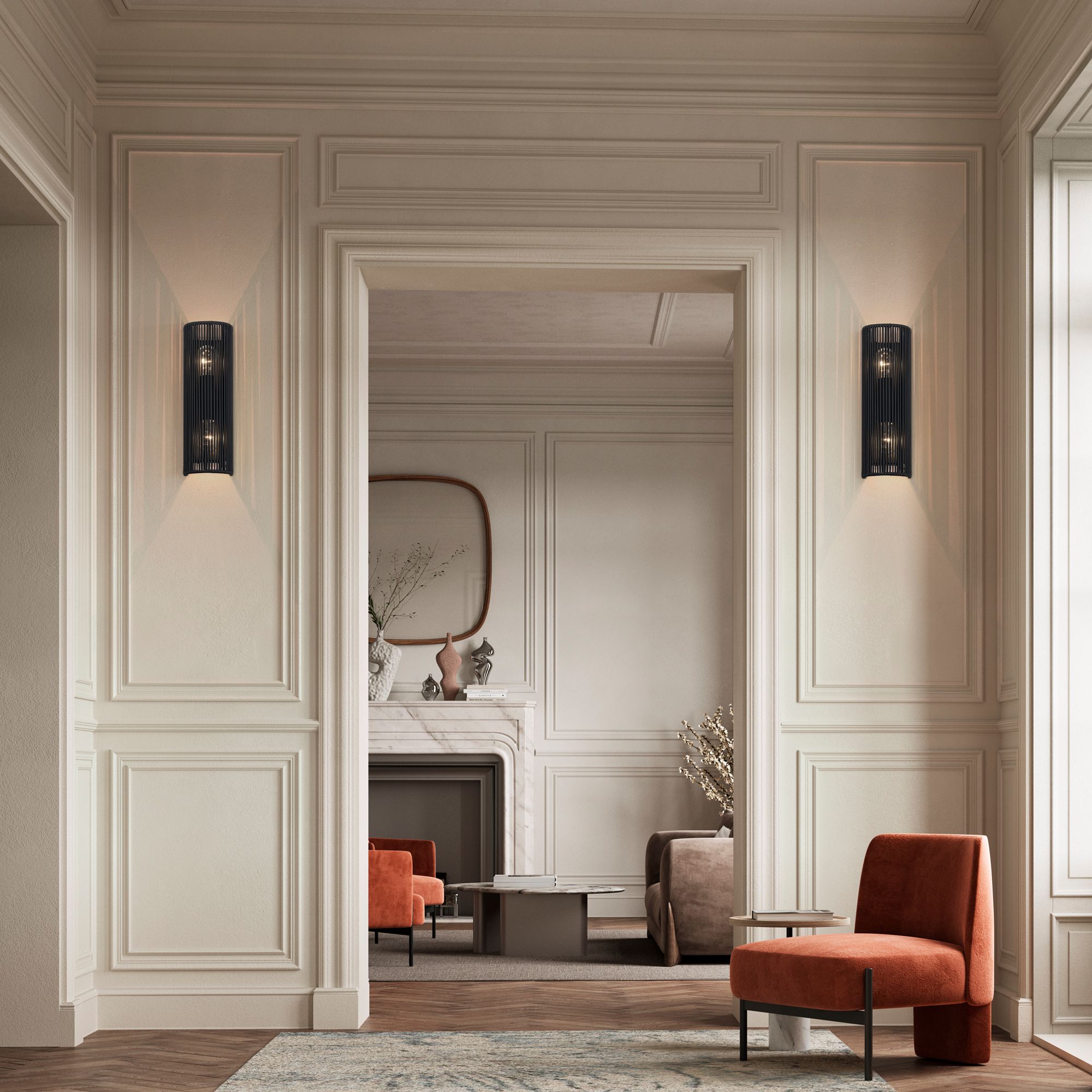 Acordia 2 Light Black ADA Sconce