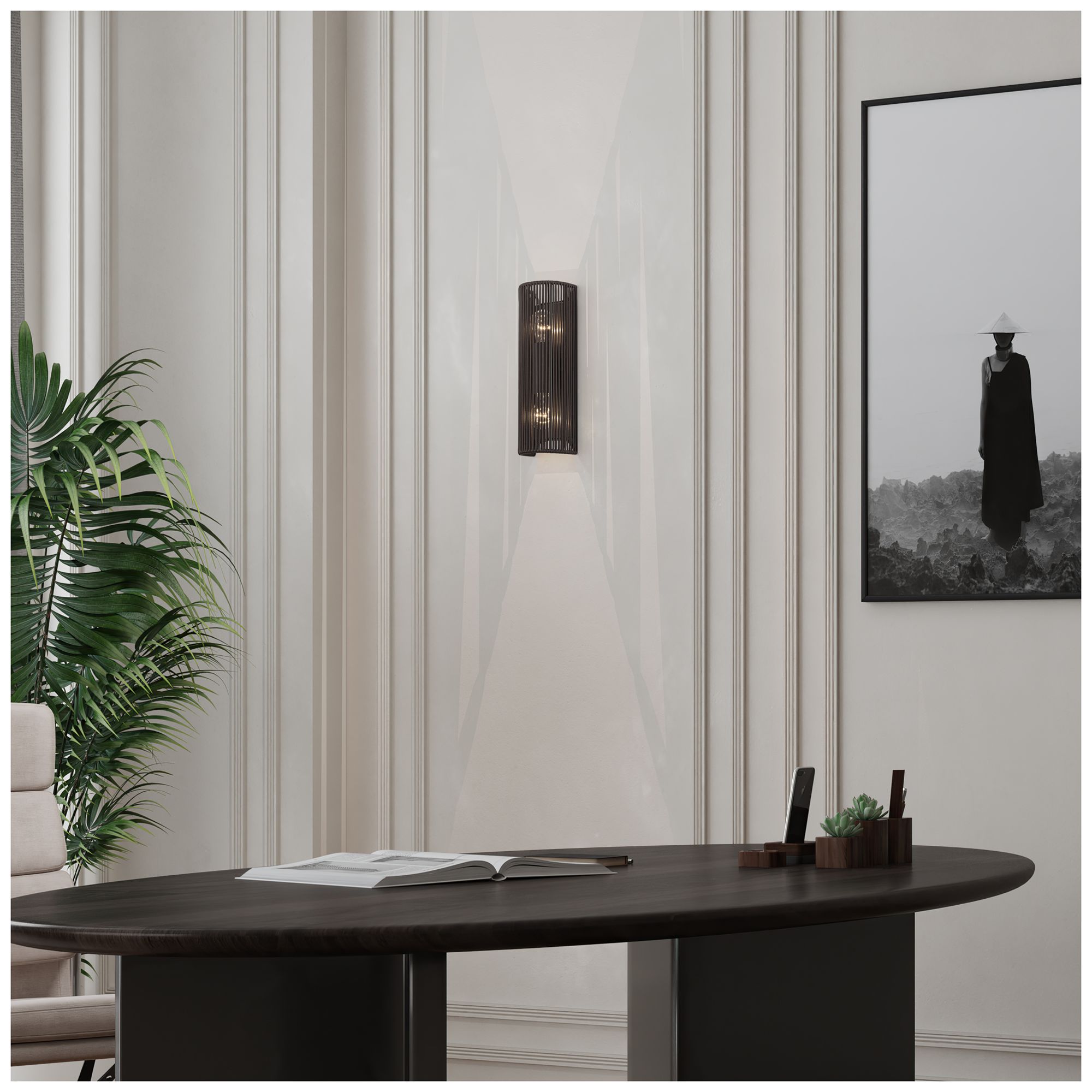 Acordia 2 Light English Bronze ADA Sconce