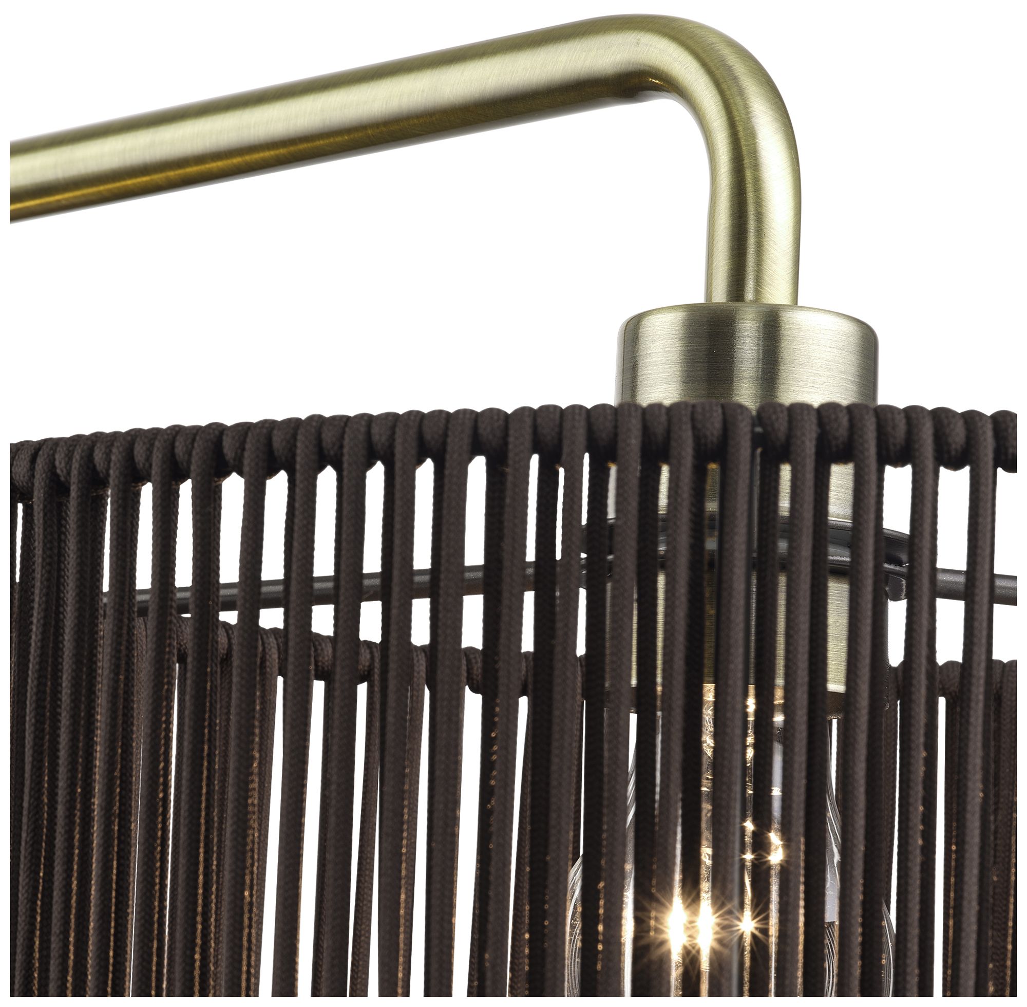 Image 7 Acordia 3 Light Antique Brass Extra Large Linear Chandelier more views