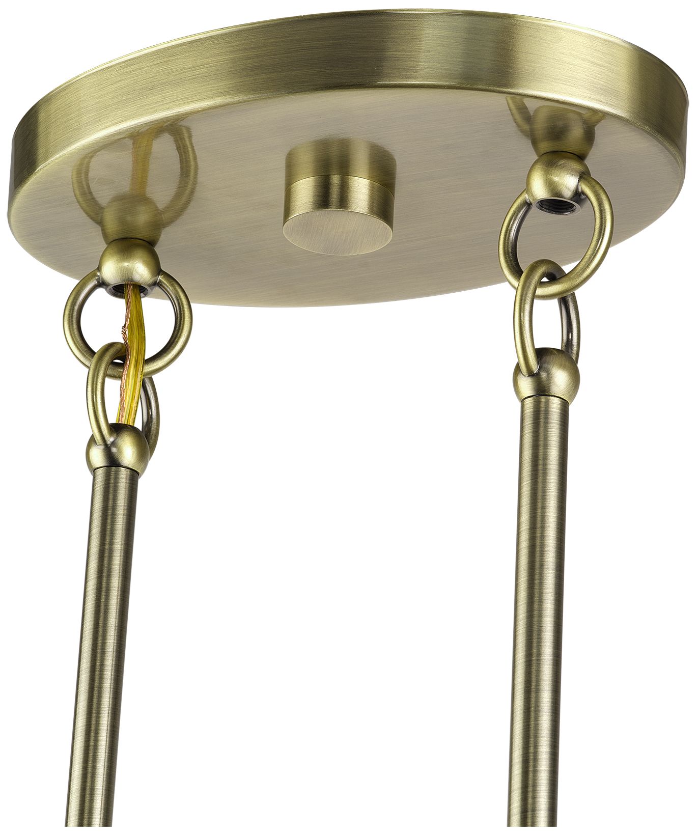 Acordia 3 Light Antique Brass Extra Large Linear Chandelier