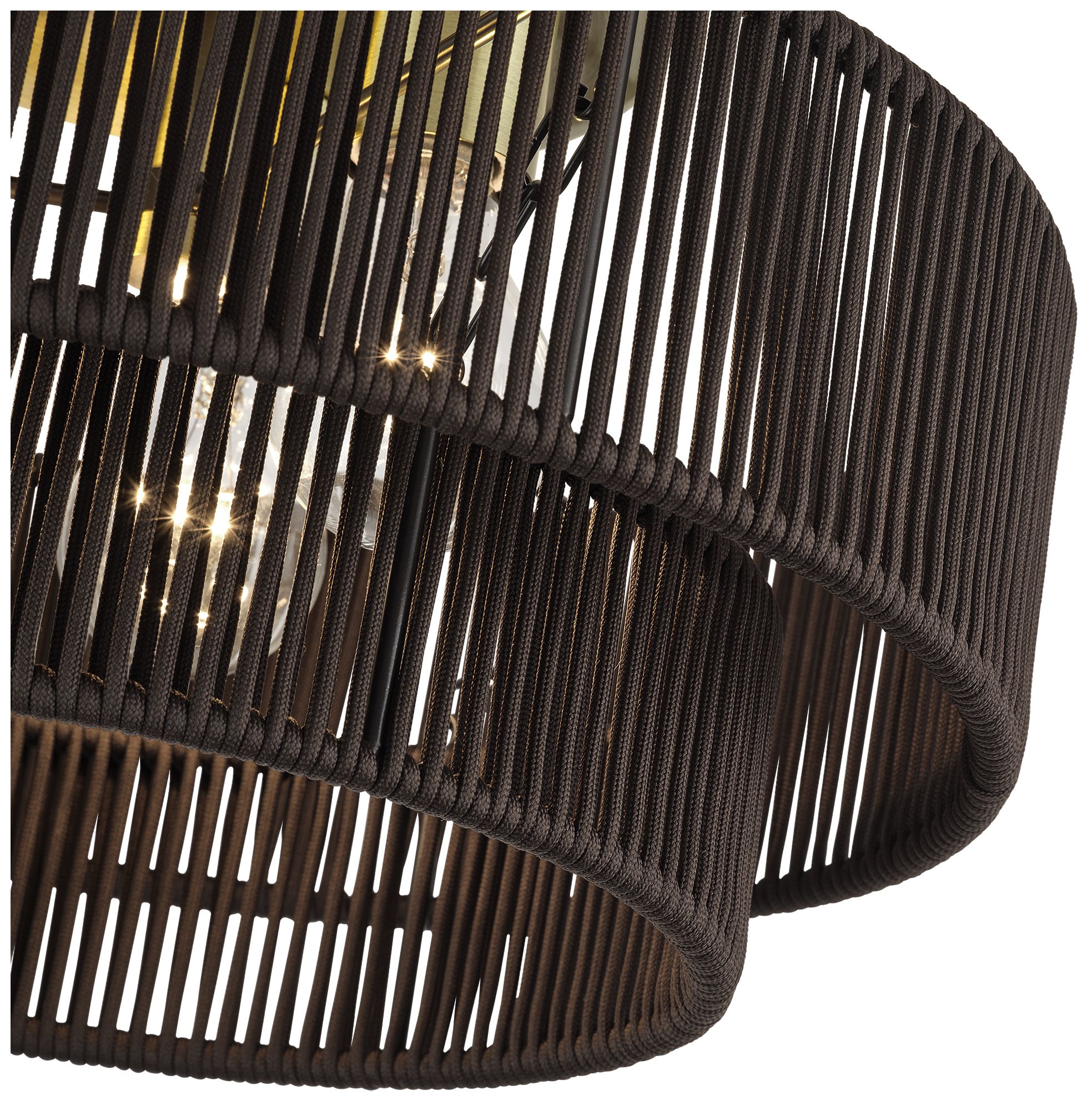 Image 7 Acordia 3 Light Antique Brass Large Semi-Flush more views