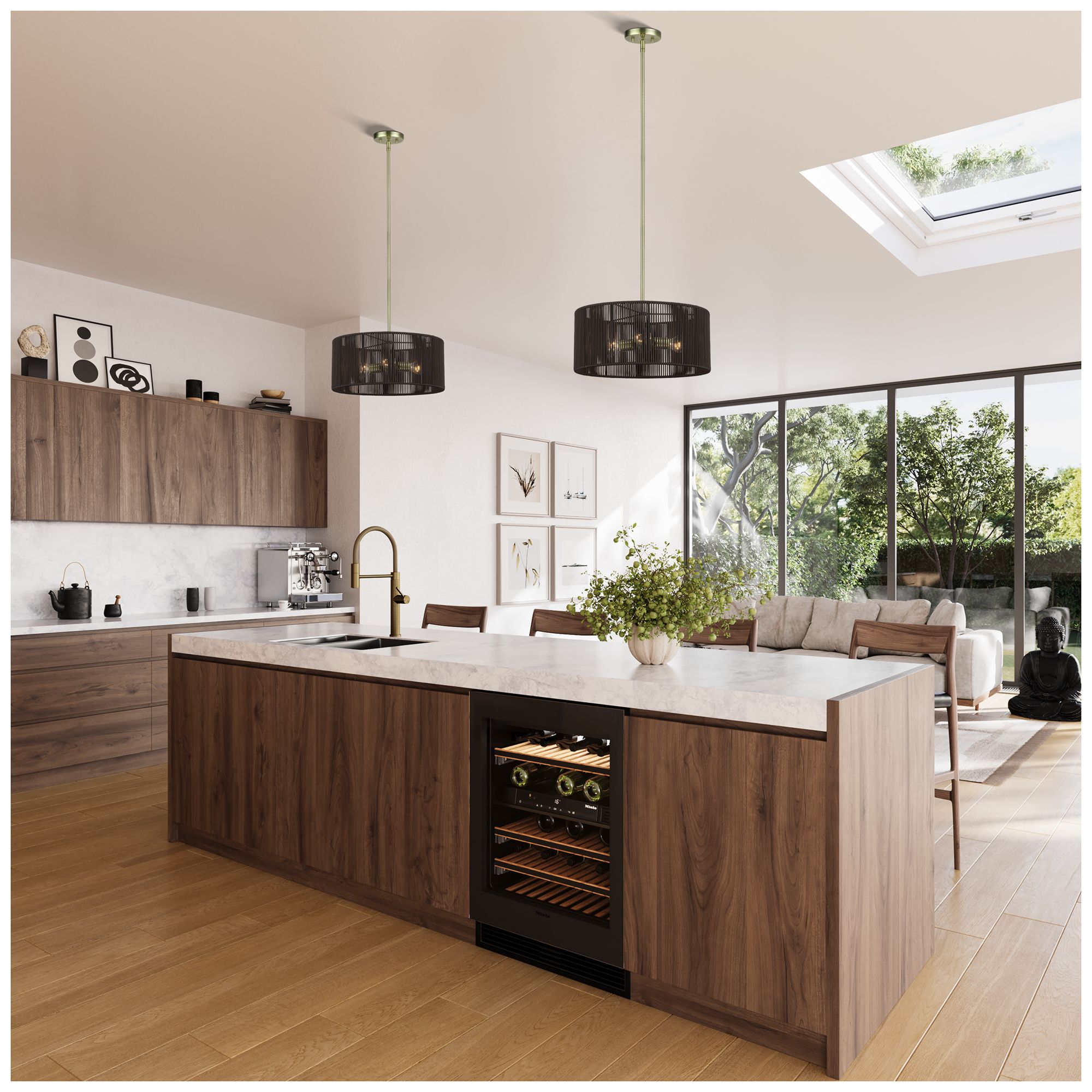 Acordia 3 Light Antique Brass Pendant Chandelier