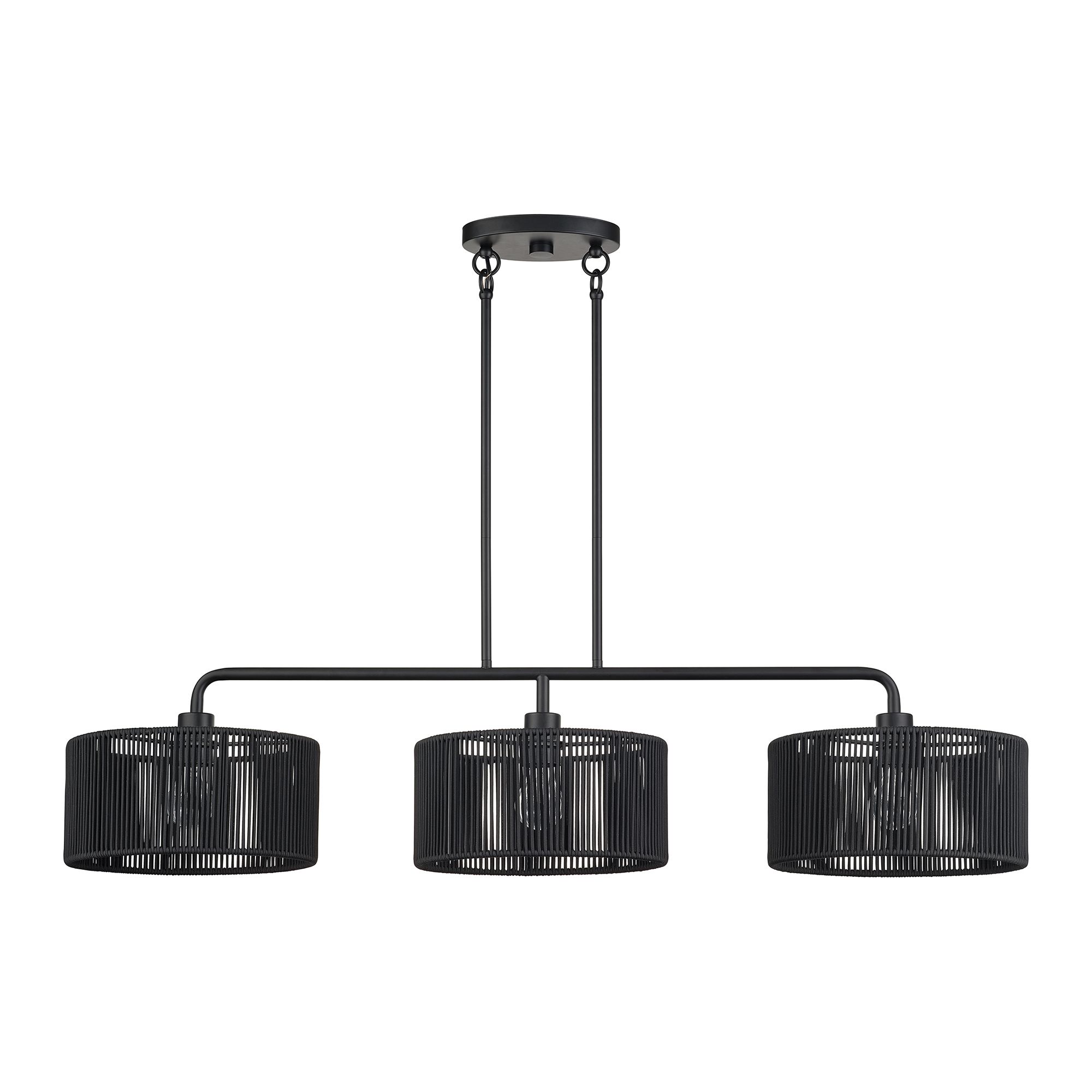 Image 3 Acordia 3 Light Black Extra Large Linear Chandelier more views