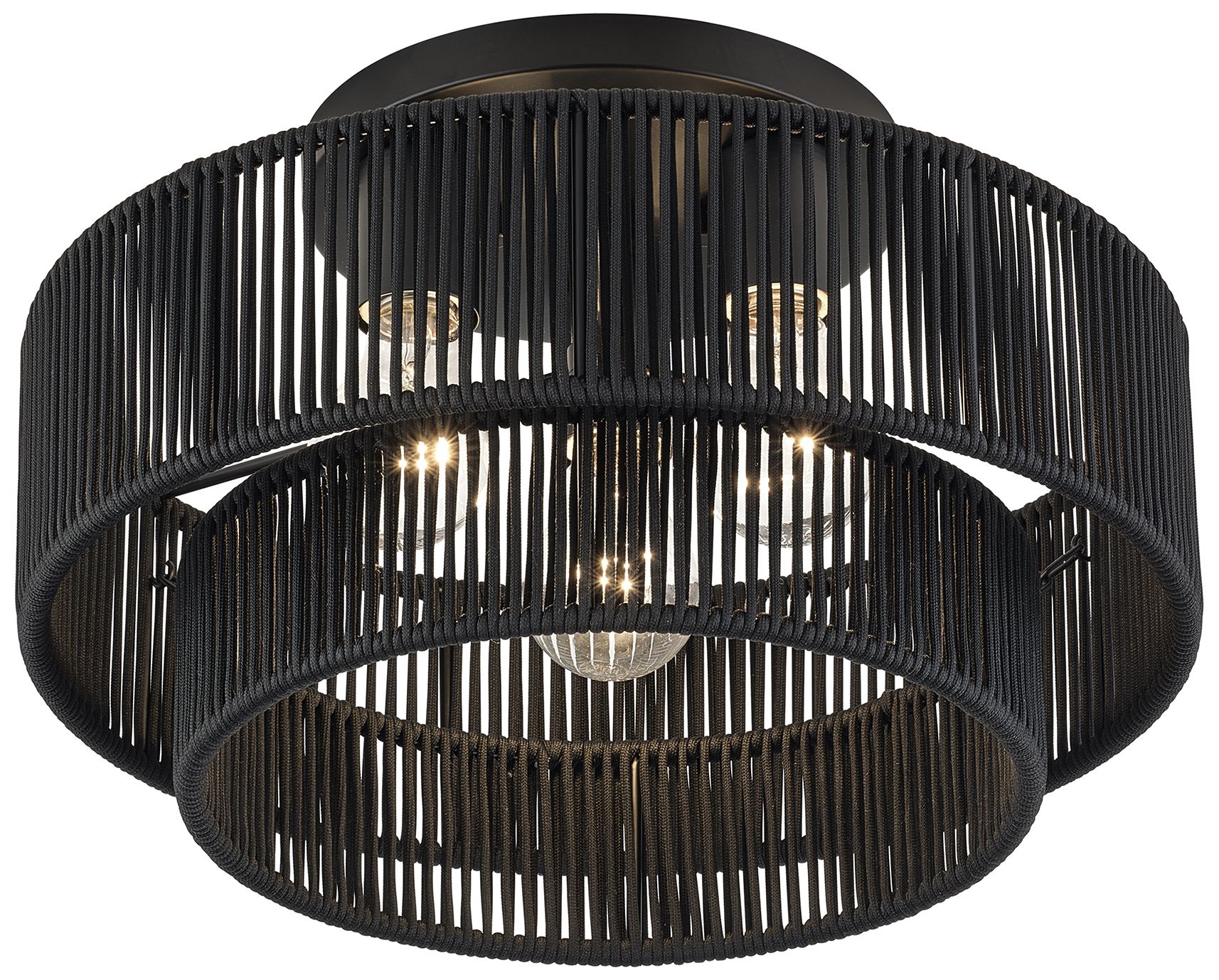 Acordia 3 Light Black Large Semi-Flush